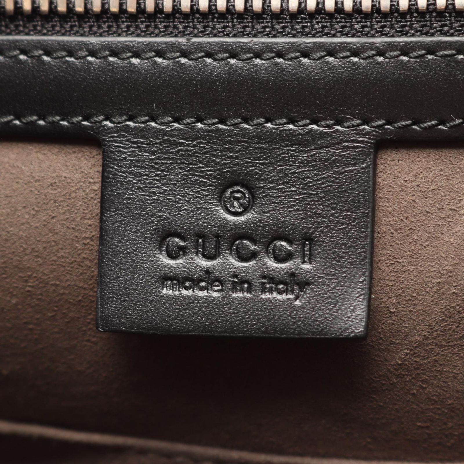 Gucci Briefcase Guccissima 2-Way Black Leather — view 4