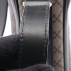Gucci Shoulder Bag Diamante Beige Black Canvas Leather — view 8
