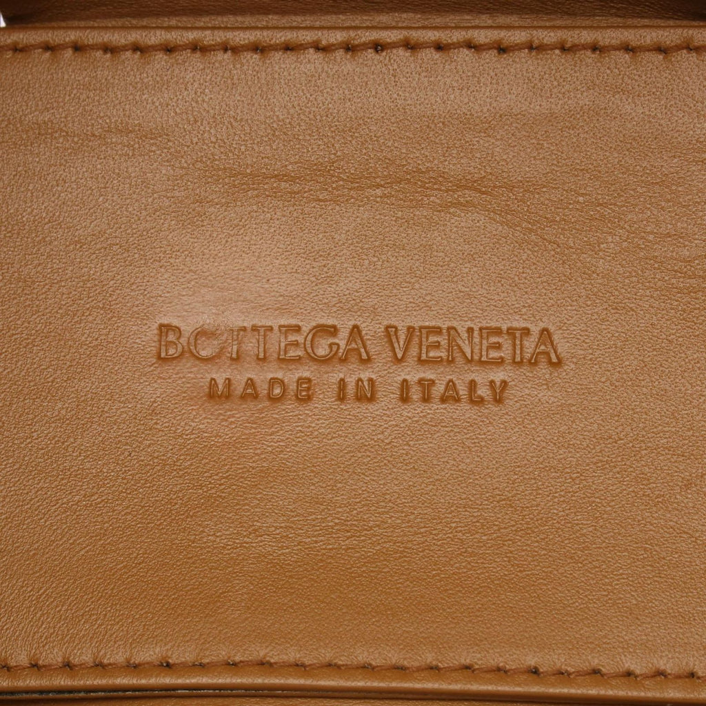 Bottega Veneta Tote Mini Arco 2-Way Camel Leather Maxi Intrecciato — view 4