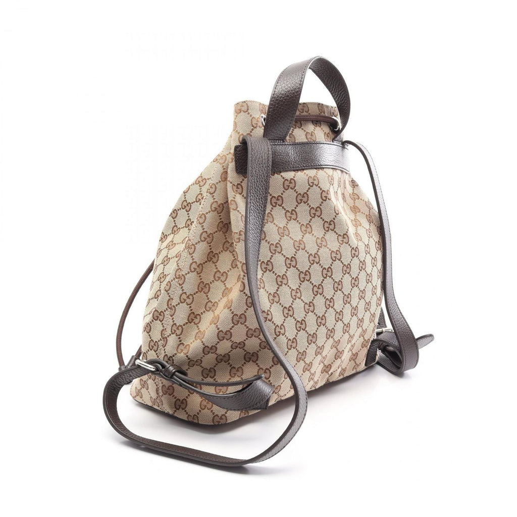 Gucci Backpack GG Canvas Beige Brown — view 2