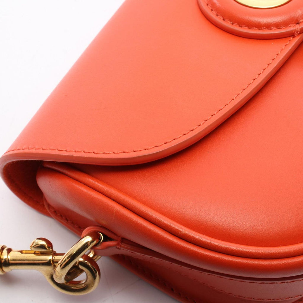 Dior Shoulder Bag Bobby East West Orange Leather — view 8