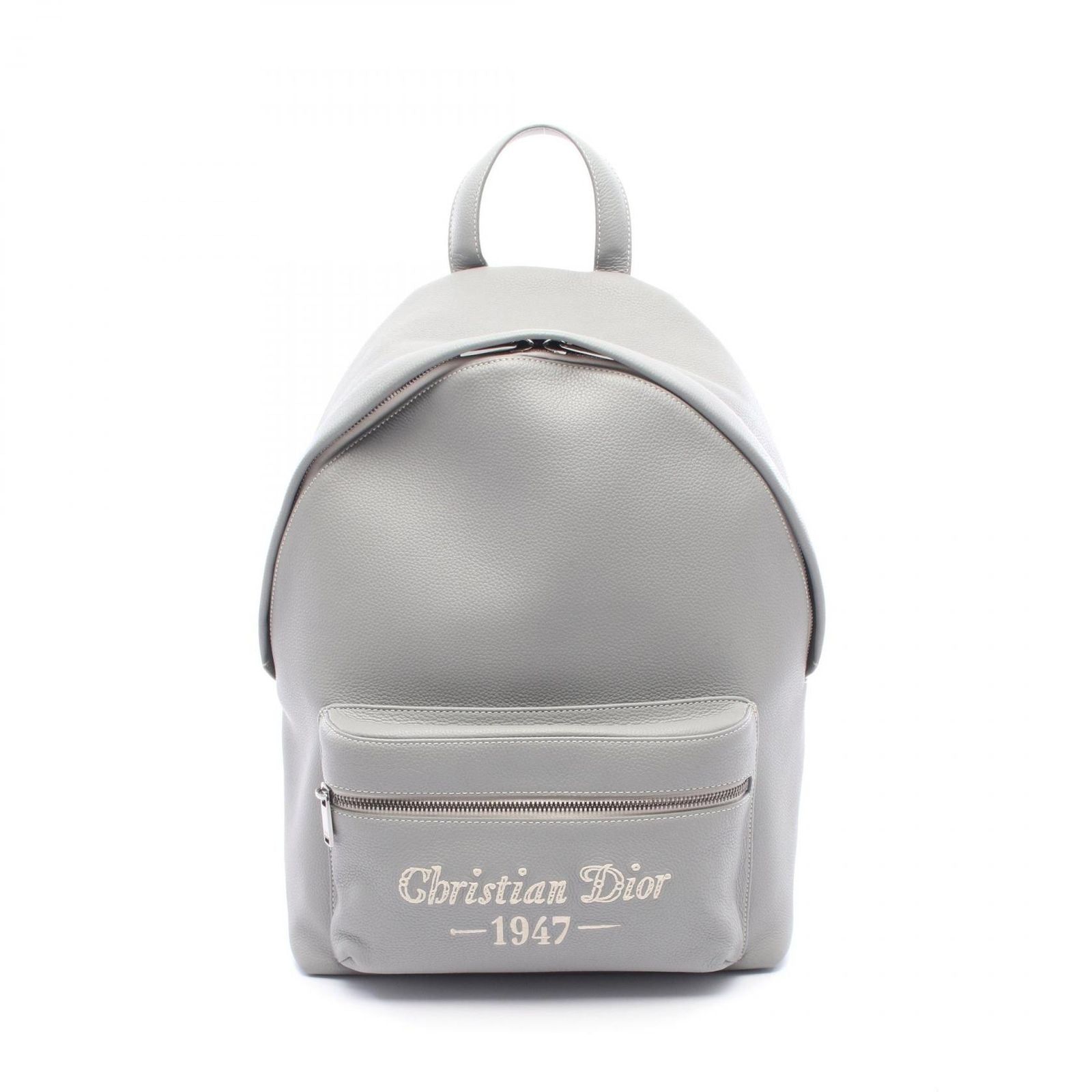 Dior Backpack Rider Gray White Leather