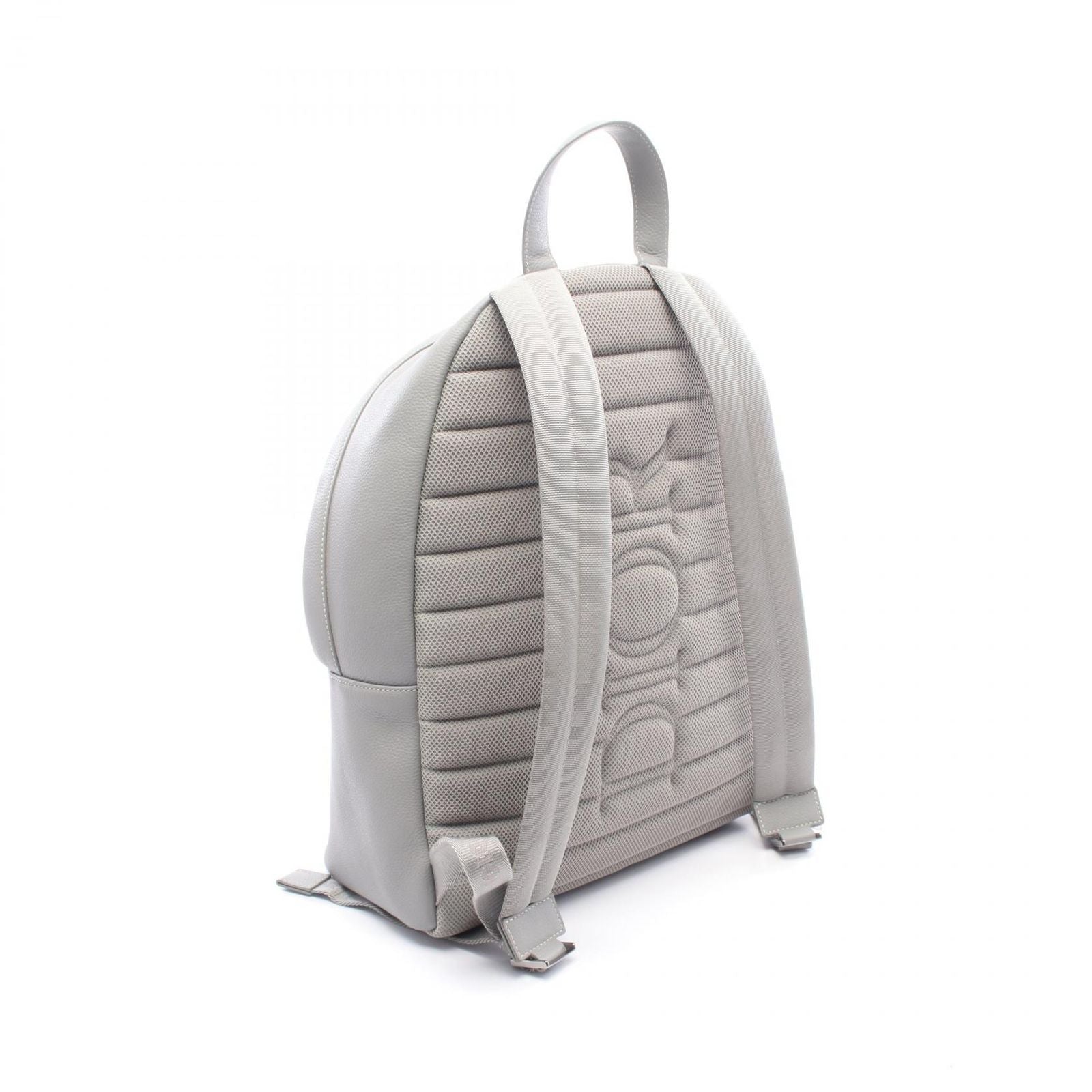 Dior Backpack Rider Gray White Leather — view 2