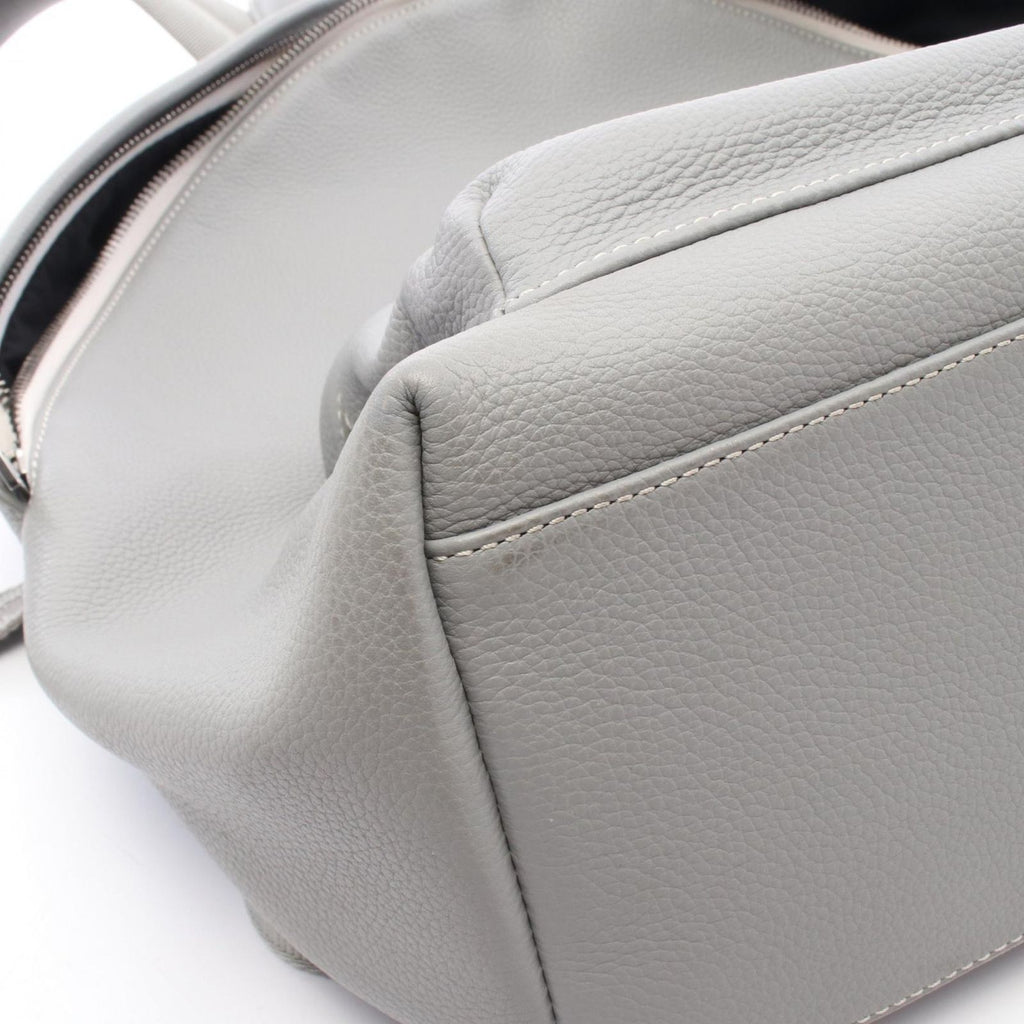 Dior Backpack Rider Gray White Leather — view 6