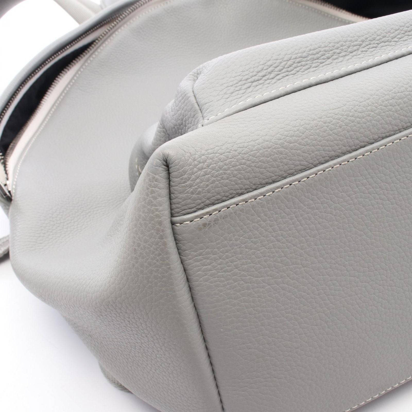 Dior Backpack Rider Gray White Leather — view 6