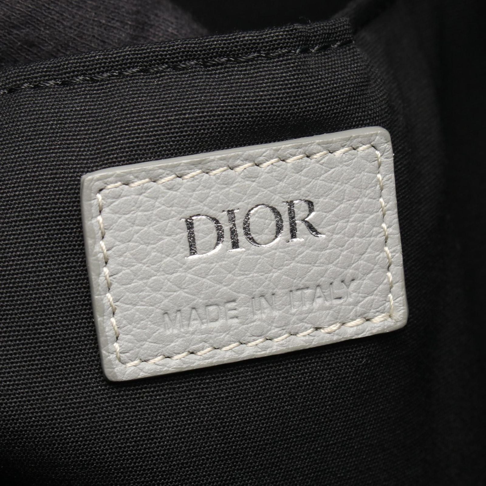 Dior Backpack Rider Gray White Leather — view 4