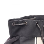 Bottega Veneta Backpack Intrecciato Black Gray White Canvas Leather — view 7