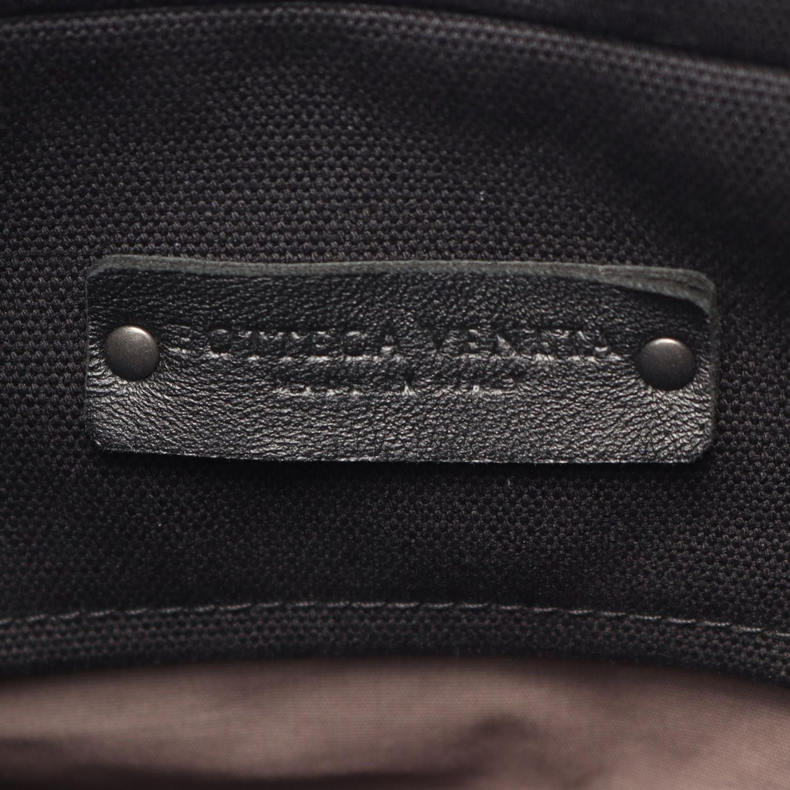 Bottega Veneta Backpack Intrecciato Black Gray White Canvas Leather — view 4