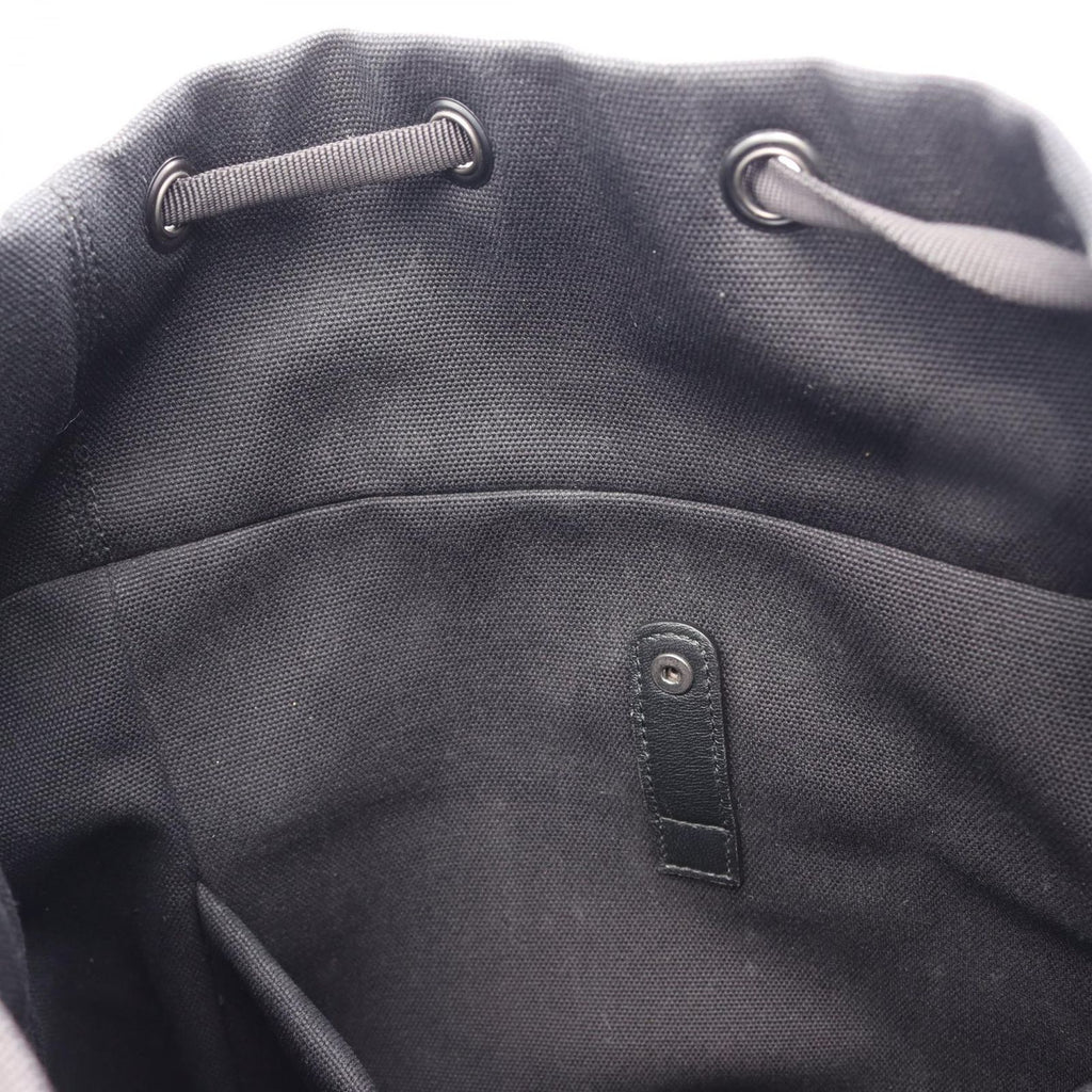 Bottega Veneta Backpack Intrecciato Black Gray White Canvas Leather — view 6