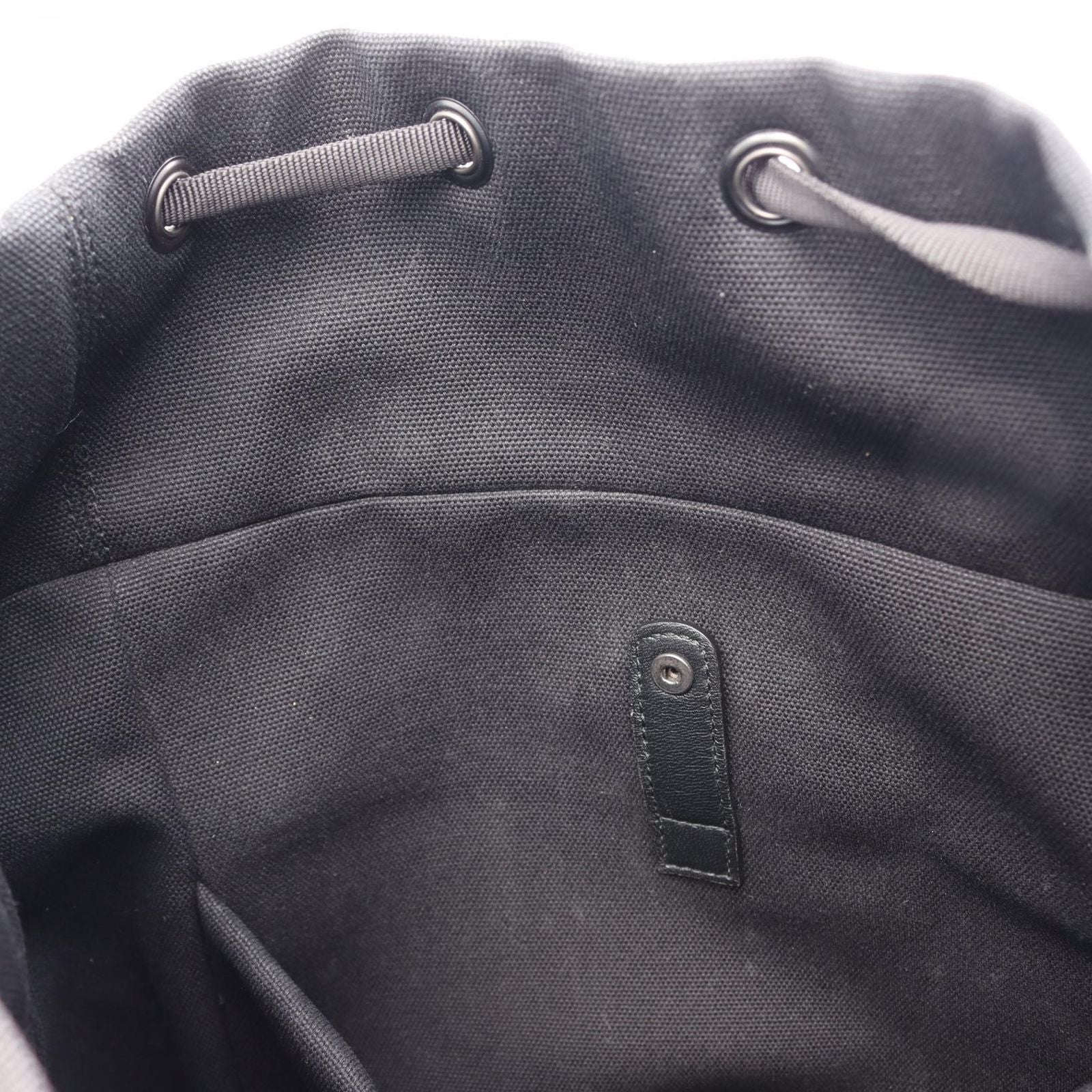 Bottega Veneta Backpack Intrecciato Black Gray White Canvas Leather — view 6