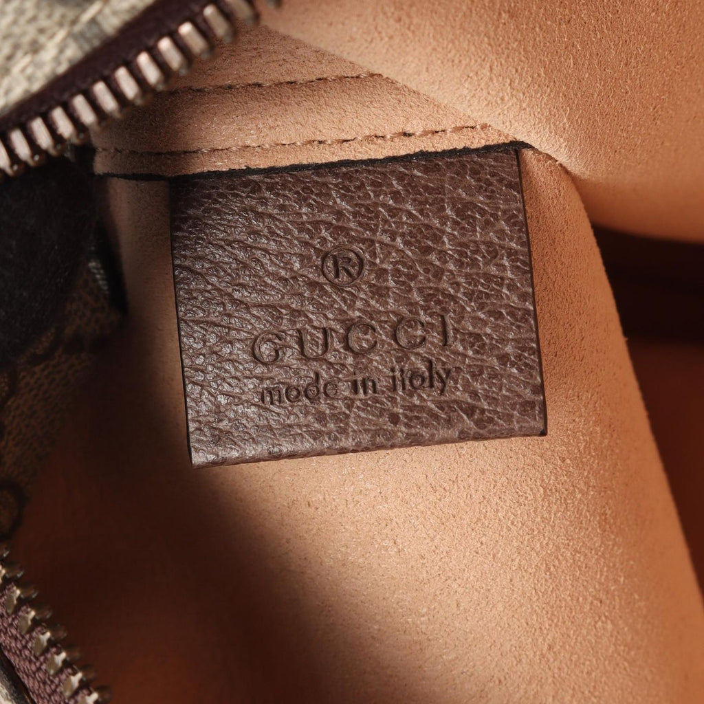 Gucci Tote GG Supreme Beige Brown Canvas Leather — view 4
