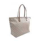 Gucci Tote GG Supreme Beige Brown Canvas Leather — view 2