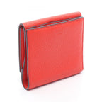 Fendi Bifold Wallet Peekaboo Red Leather — view 2