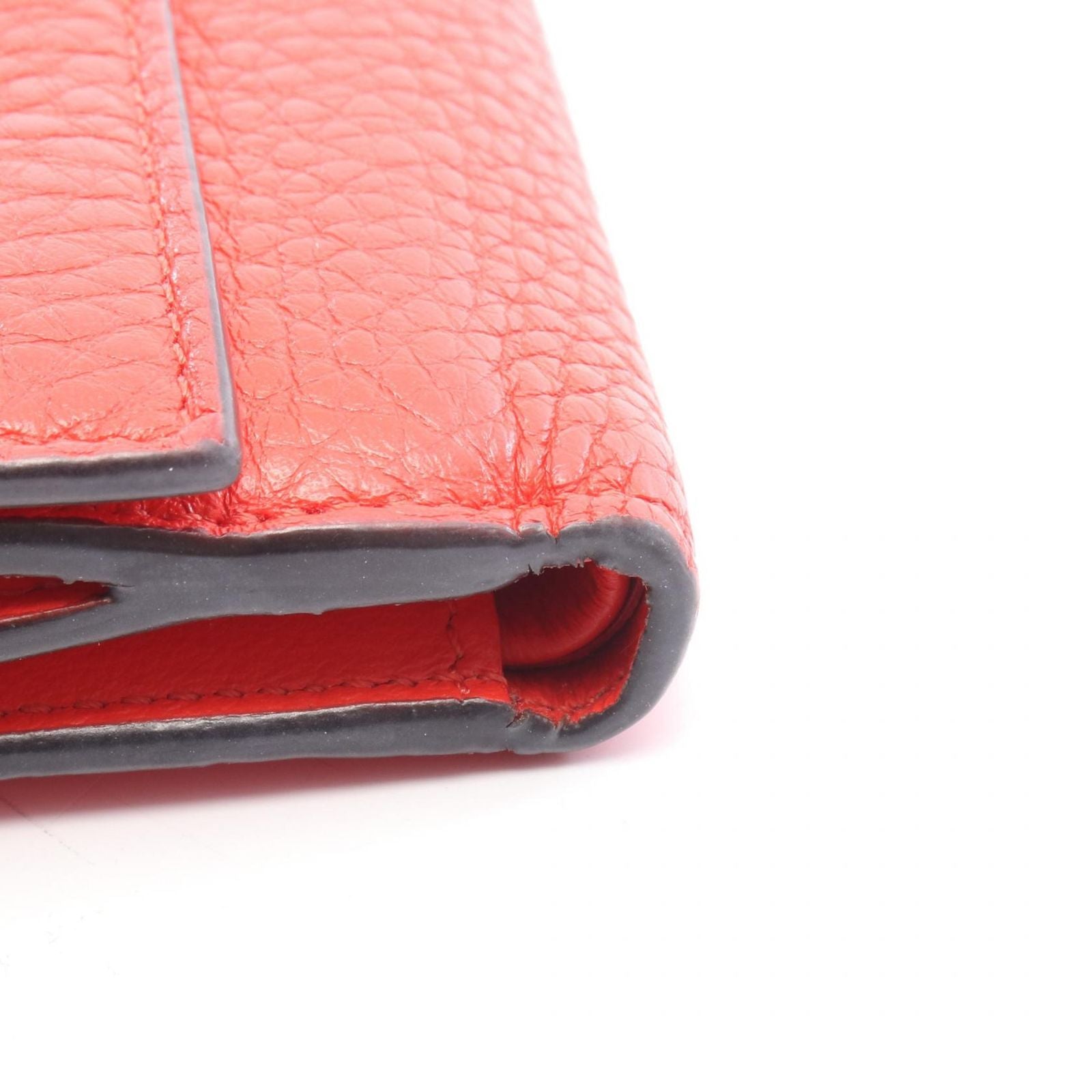 Fendi Bifold Wallet Peekaboo Red Leather — view 7