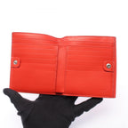 Fendi Bifold Wallet Peekaboo Red Leather — view 3