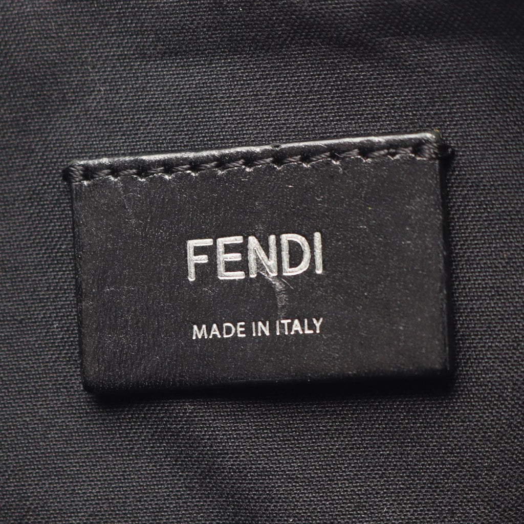 Fendi Shoulder Bag Diagonal Camera Case Zucca Black Gray Yellow Canvas Leather — view 4