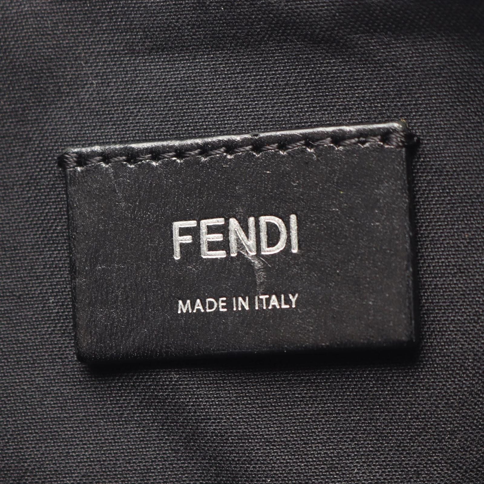 Fendi Shoulder Bag Diagonal Camera Case Zucca Black Gray Yellow Canvas Leather — view 4
