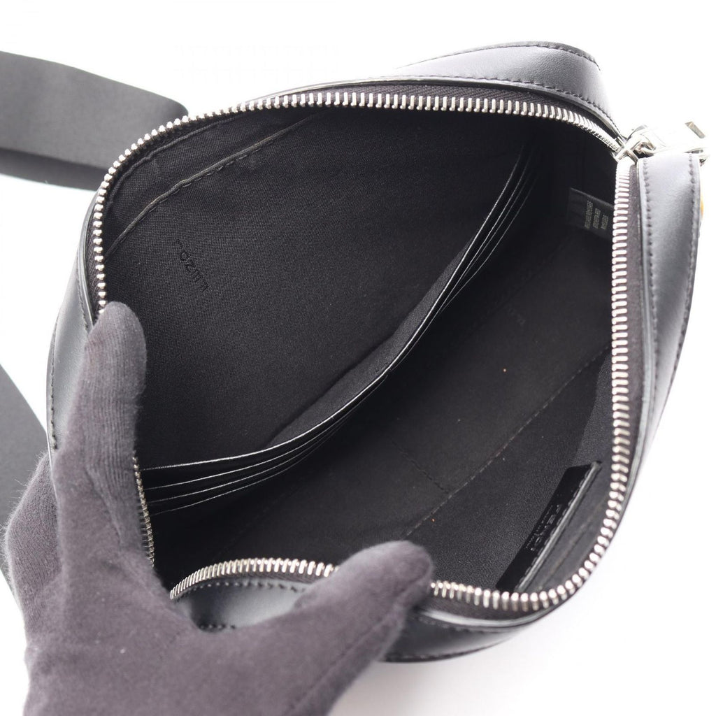 Fendi Shoulder Bag Diagonal Camera Case Zucca Black Gray Yellow Canvas Leather — view 3