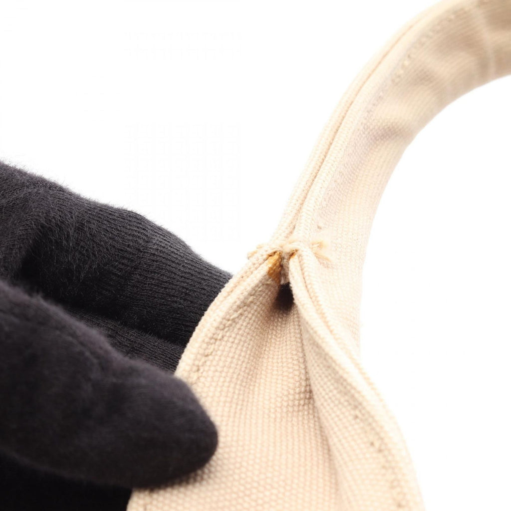 Prada Tote Canapa Beige Bordeaux Canvas — view 9