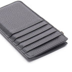 Gucci Coin Case Embossed Logo Card Black Leather — view 5