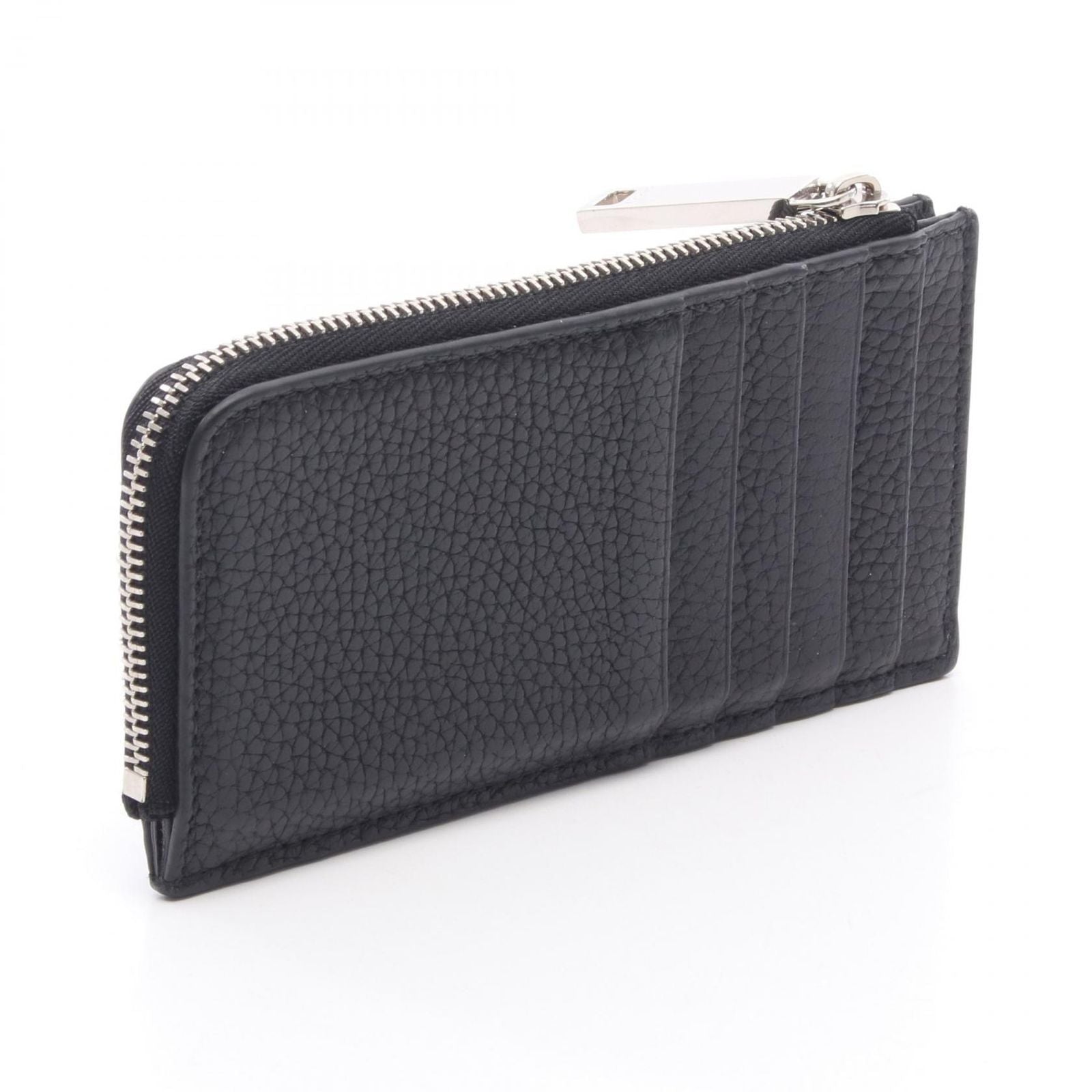 Gucci Coin Case Embossed Logo Card Black Leather — view 2
