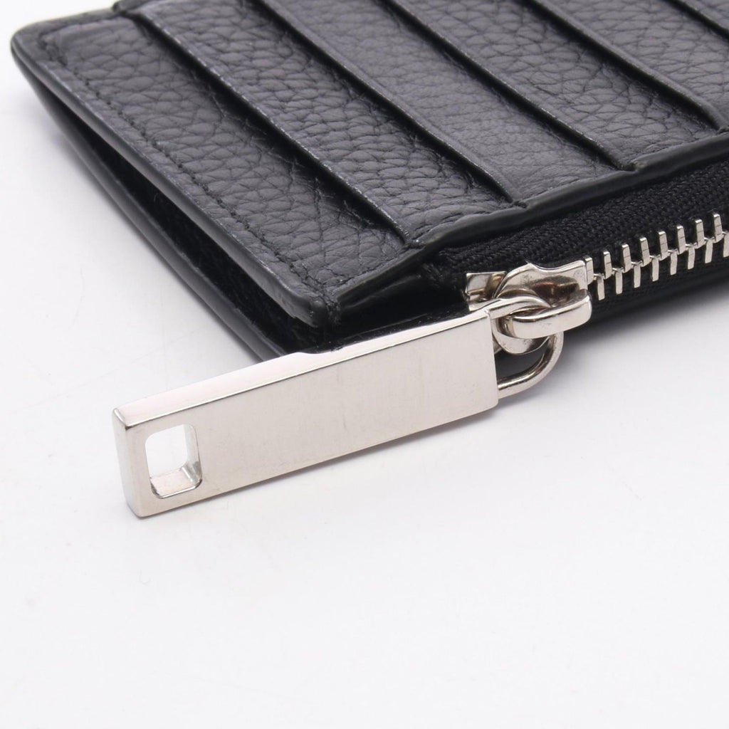 Gucci Coin Case Embossed Logo Card Black Leather — view 7