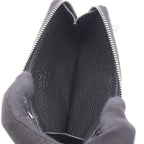 Gucci Coin Case Embossed Logo Card Black Leather — view 3