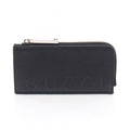 Gucci Coin Case Embossed Logo Card Black Leather