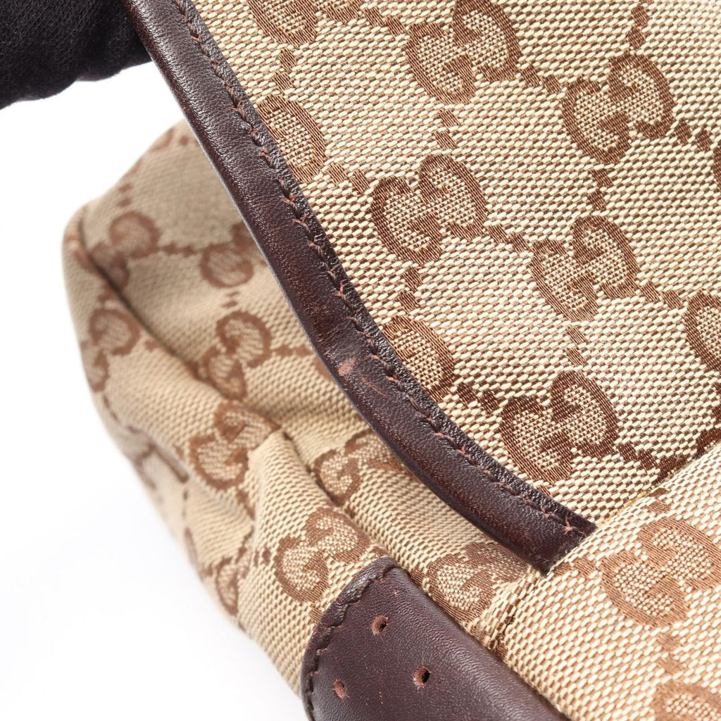 Gucci Shoulder Bag GG Canvas Beige Brown — view 8