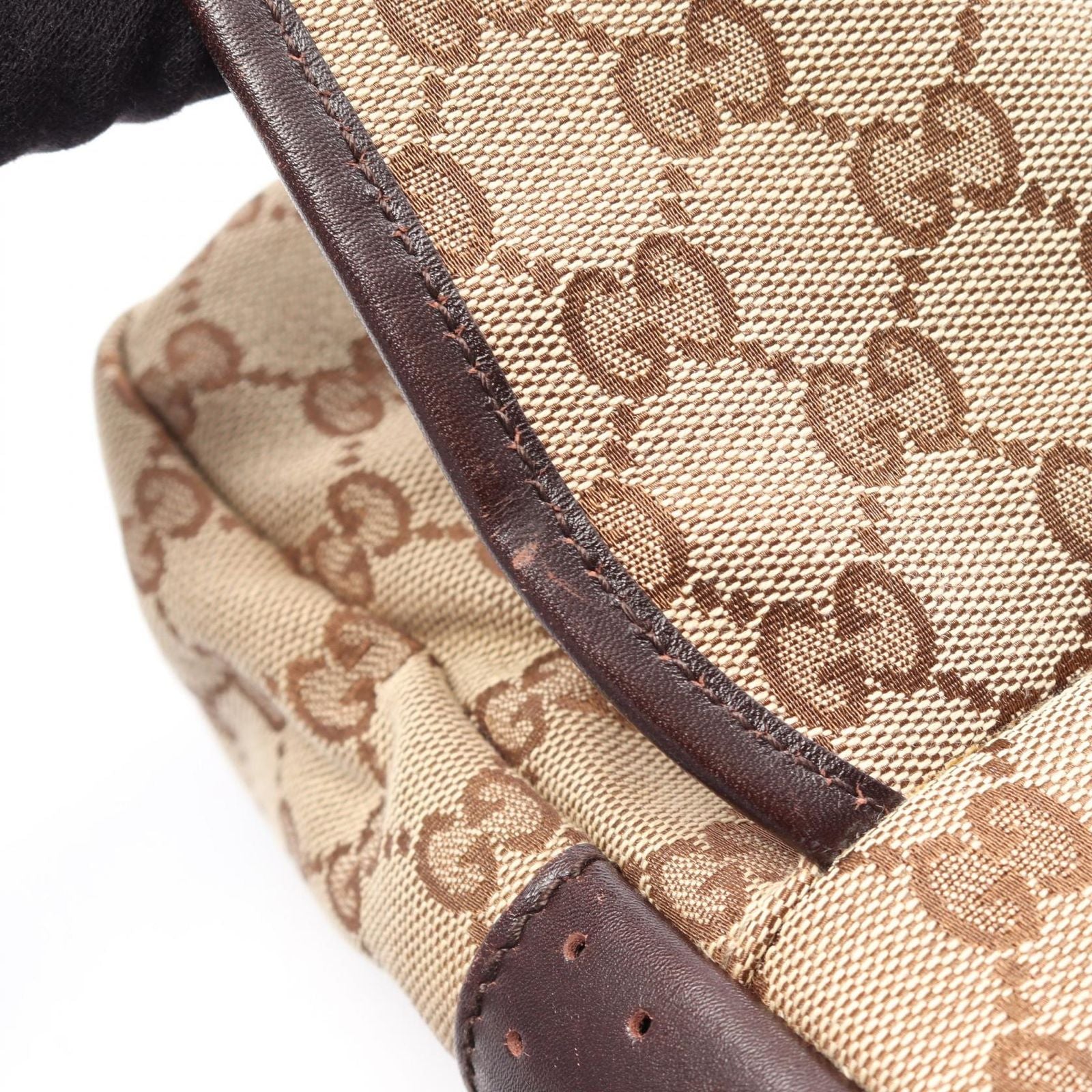Gucci Shoulder Bag GG Canvas Beige Brown — view 8