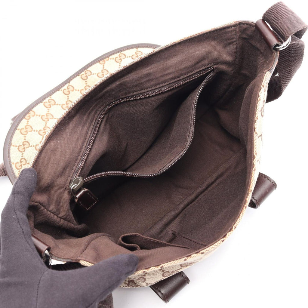 Gucci Shoulder Bag GG Canvas Beige Brown — view 3