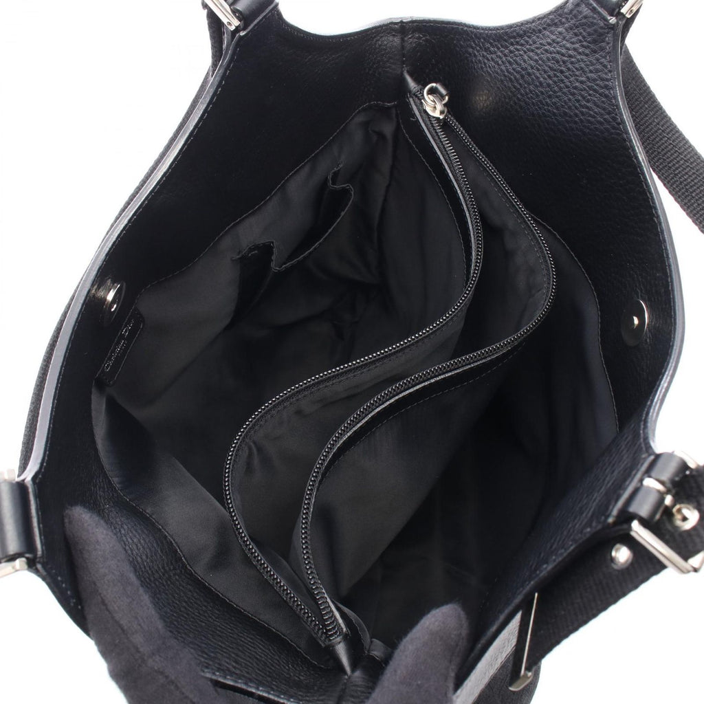 Dior Tote Street Chic Trotter Black Canvas Leather — view 3