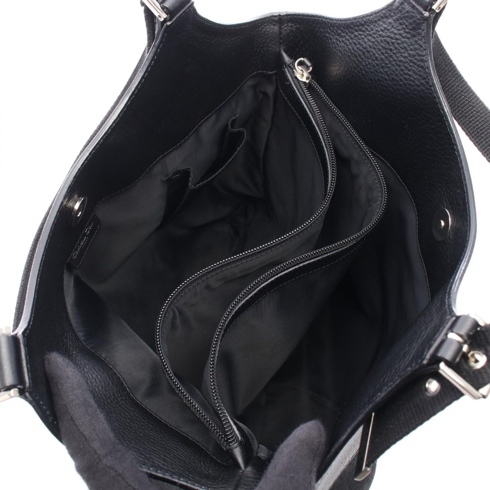 Dior Tote Street Chic Trotter Black Canvas Leather — view 3