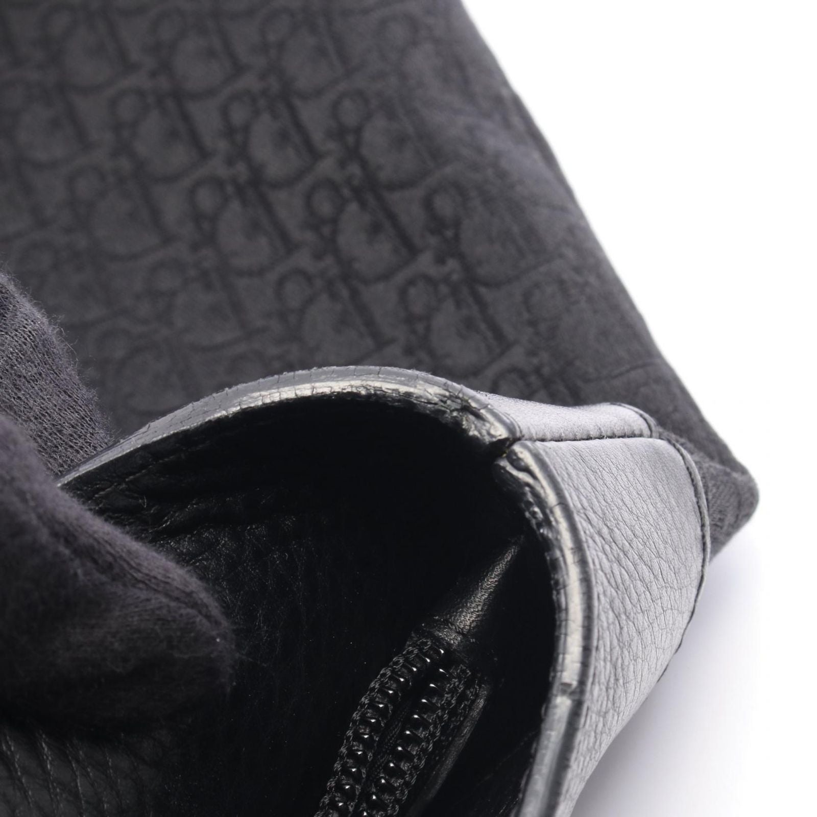Dior Tote Street Chic Trotter Black Canvas Leather — view 8