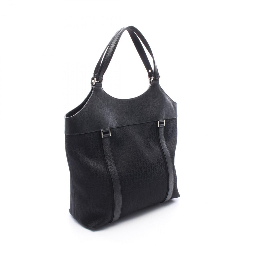 Dior Tote Street Chic Trotter Black Canvas Leather — view 2