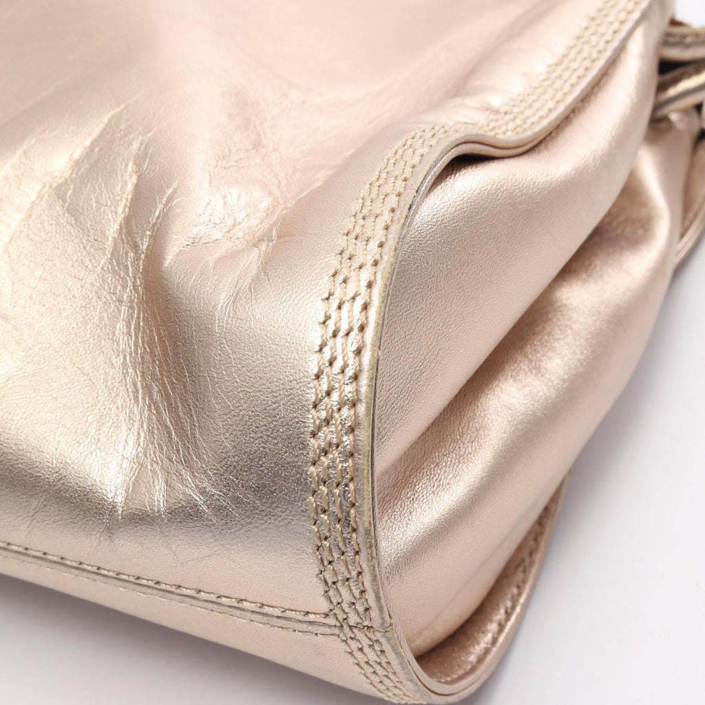 Loewe Handbag Anagram Gold Leather — view 9