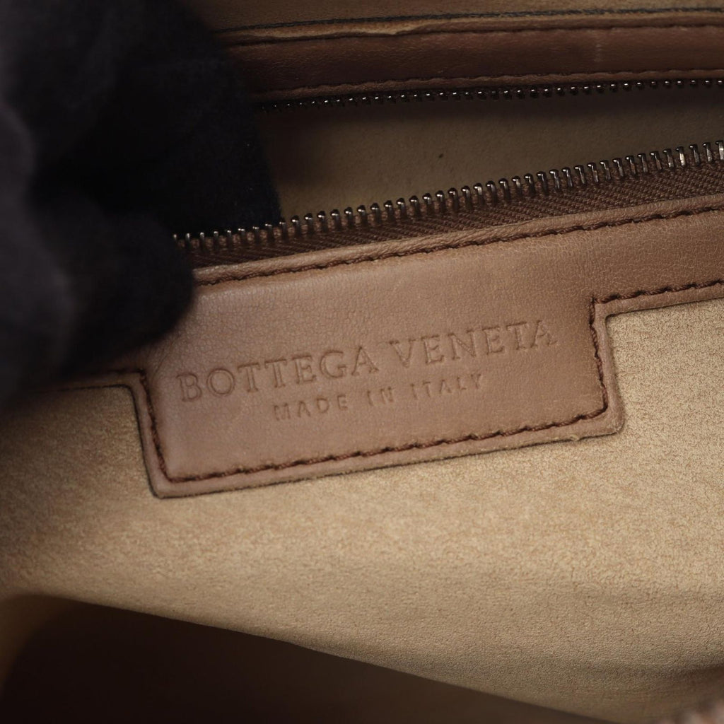 Bottega Veneta Shoulder Bag Intrecciato Beige Leather — view 4