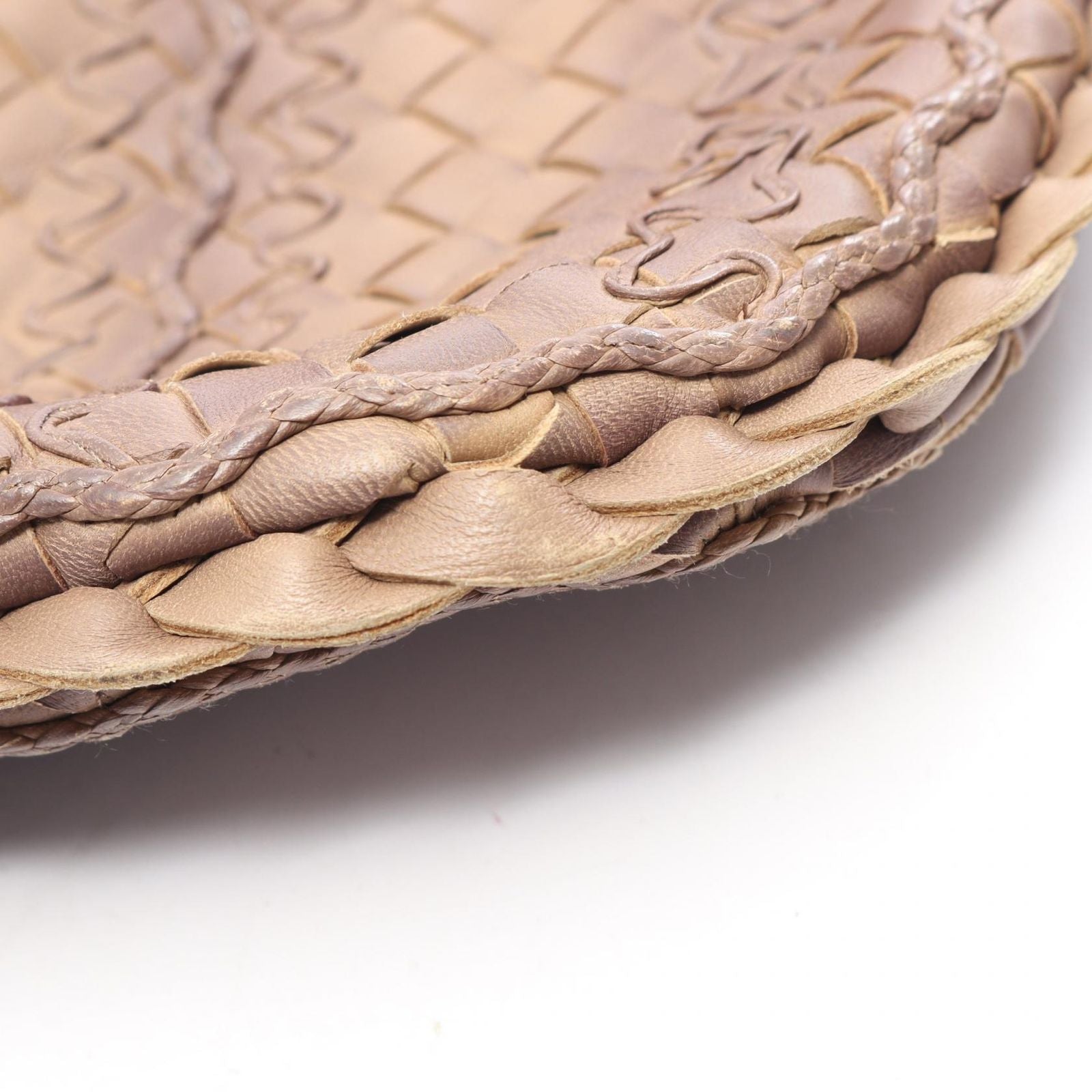 Bottega Veneta Shoulder Bag Intrecciato Beige Leather — view 7
