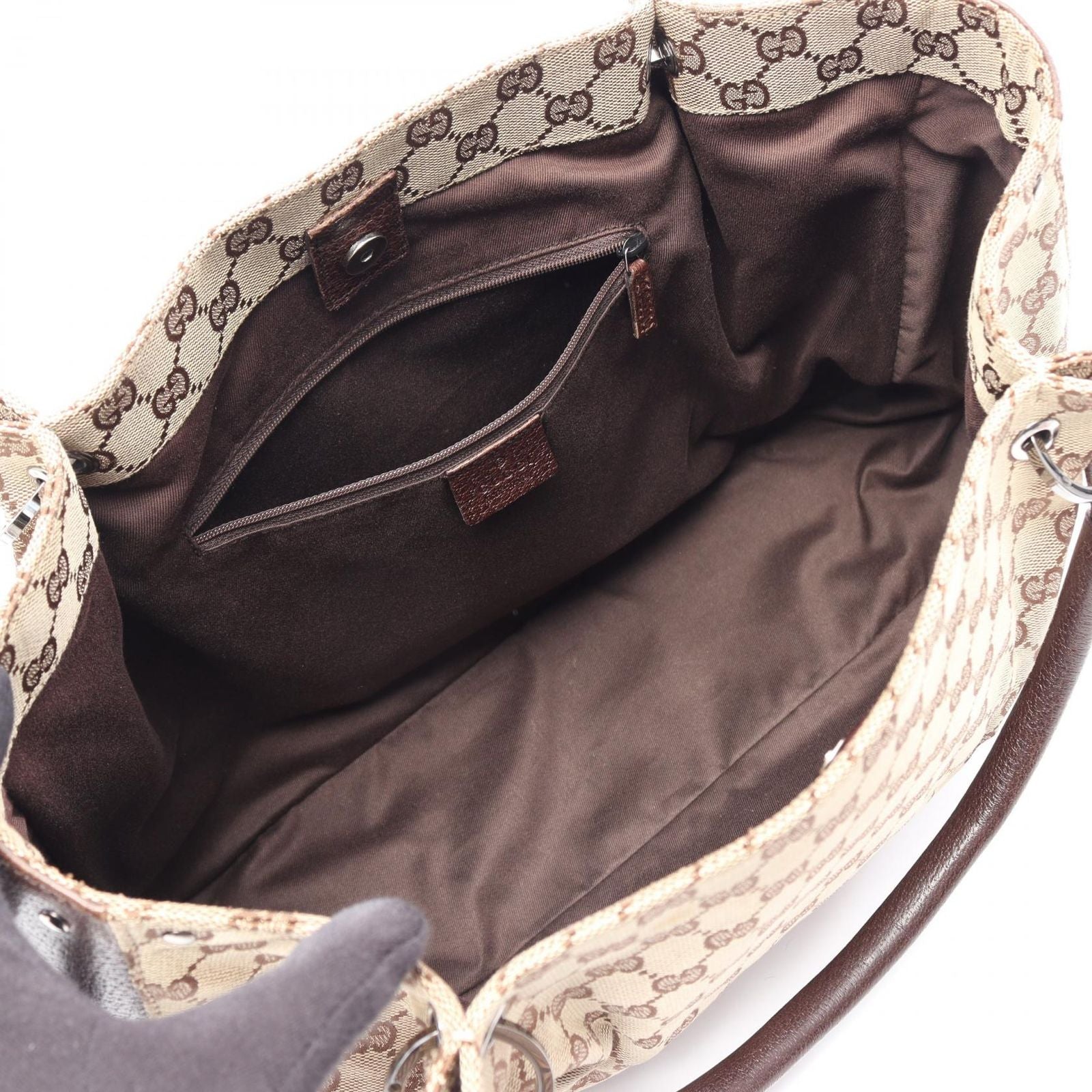Gucci Tote GG Canvas Brown — view 3