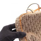 Dior Handbag Trotter Beige Canvas Leather — view 7