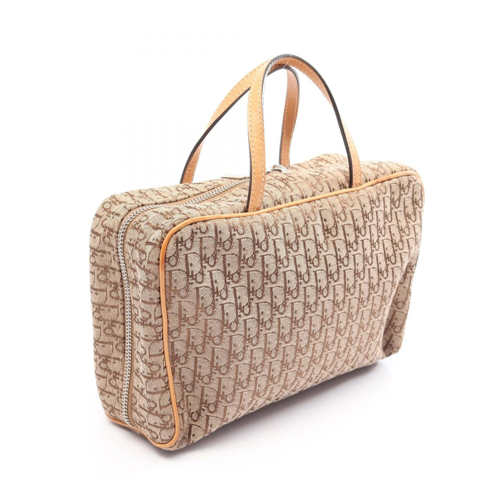 Dior Handbag Trotter Beige Canvas Leather — view 2