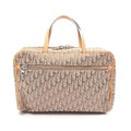 Dior Handbag Trotter Beige Canvas Leather