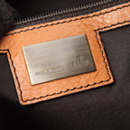 Fendi Shoulder Bag Zucca Brown Canvas Leather — view 4
