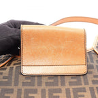 Fendi Shoulder Bag Zucca Brown Canvas Leather — view 8