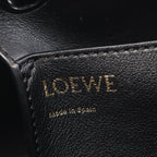 Loewe Tote Repeat Anagram East Waist Navy Canvas Leather — view 4