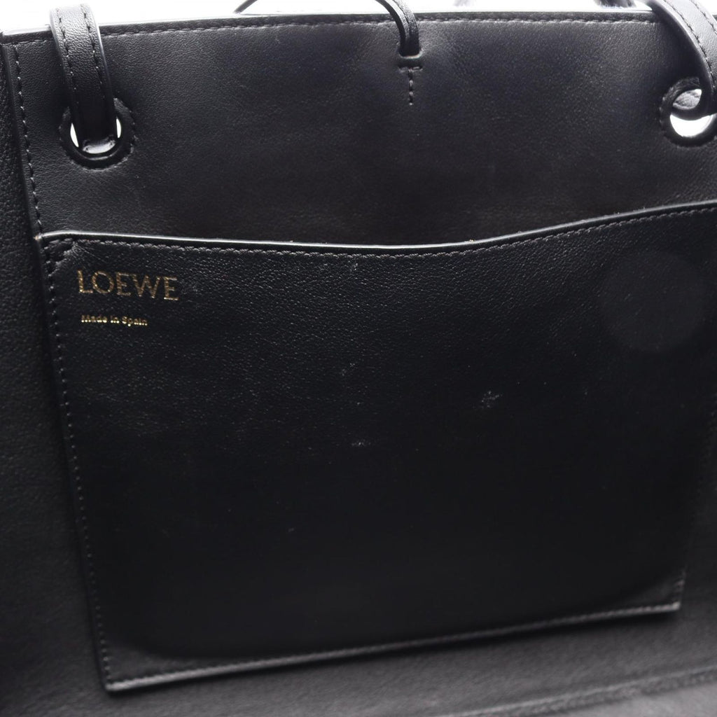 Loewe Tote Repeat Anagram East Waist Navy Canvas Leather — view 5