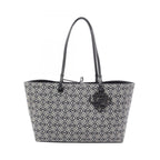 Loewe Tote Repeat Anagram East Waist Navy Canvas Leather