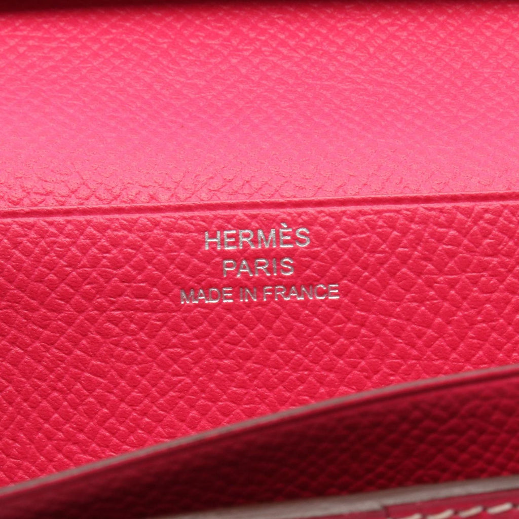 Hermes Bifold Wallet Bearn Souffle Rosetirian Leather Calf — view 4