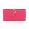 Hermes Bifold Wallet Bearn Souffle Rosetirian Leather Calf