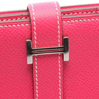 Hermes Bifold Wallet Bearn Souffle Rosetirian Leather Calf — view 8